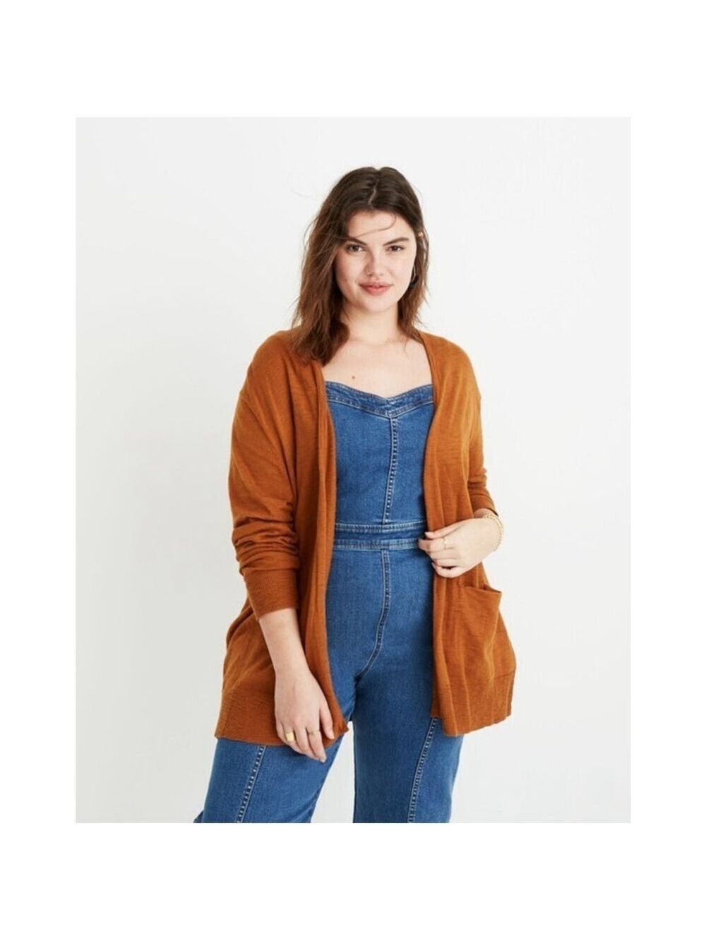 Madewell Summer Ryder Cardigan Size M (runs big) Golden Pecan